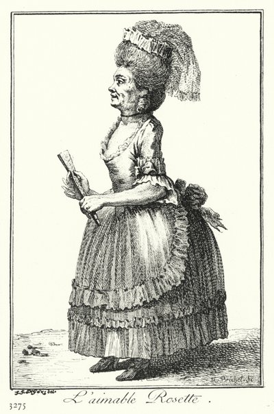 De mooie Rosette door Joseph Franz von (after) Goez