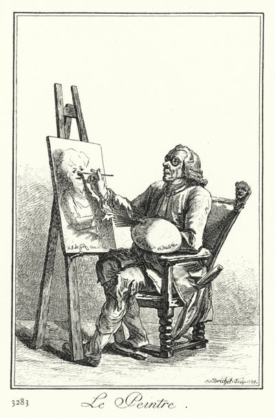 De Schilder door Joseph Franz von (after) Goez