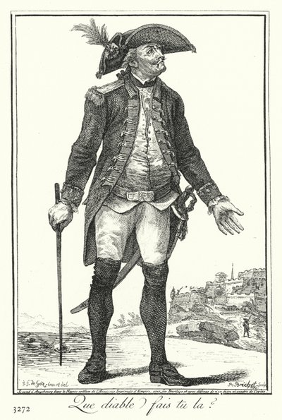 Wat doe je daar in hemelsnaam? door Joseph Franz von (after) Goez