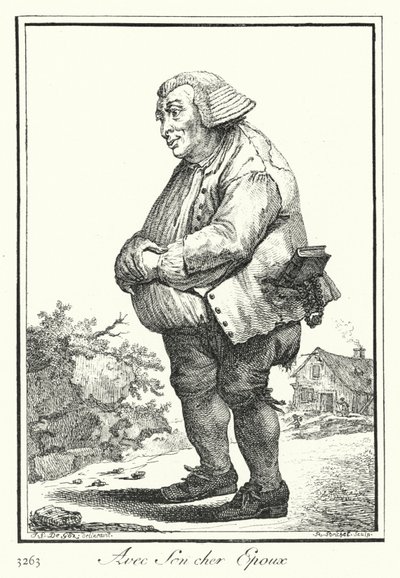 Met Haar Geliefde Echtgenoot door Joseph Franz von (after) Goez