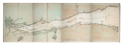 Kaart van de rivier de St. Lawrence, Noord-Amerikaanse Atlantische kust, c.1781 door Joseph Frederick Wallet DesBarres