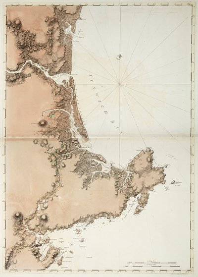 Ipswich Bay en Kaap Ann door Joseph Frederick Wallet DesBarres