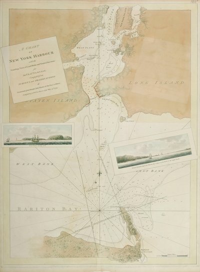Haven van New York door Joseph Frederick Wallet DesBarres