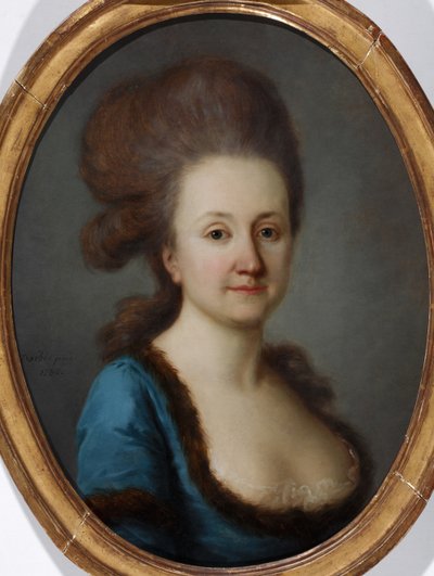 Portret van Euphrosine Katharina von Bock, geb. von Stackelberg 1752-1821, 1780 door Joseph Friedrich August Darbes