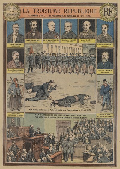 De Franse Derde Republiek: de Parijse Commune (1871) en presidenten van de Republiek door Joseph Girard
