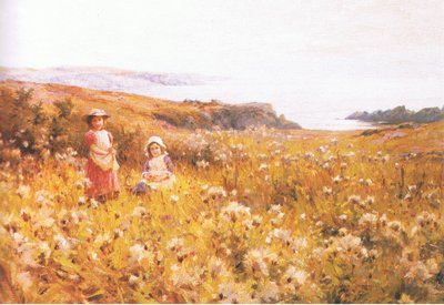 Boterbloemen plukken, uit onbekende bron door Joseph Harold Swanwick