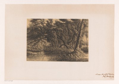 Boslandschap met ven door Joseph Hartogensis