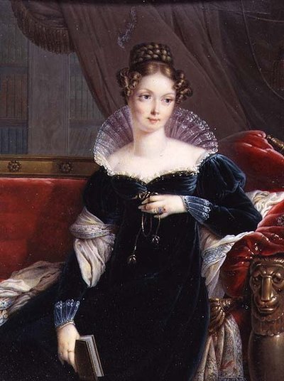 Lady George William Russell met een boek, c.1817 door Joseph Heigel