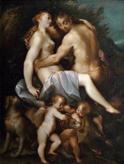 Adonis en Venus door Joseph Heintz
