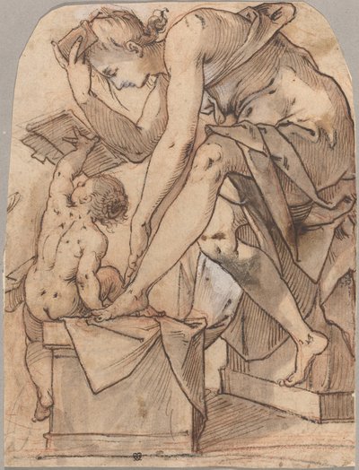 Het Toilet van Venus door Joseph Heintz the Elder