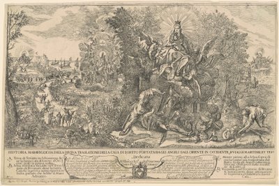 Het transport van het Heilige Huis van Loreto door Joseph Heintz the Younger