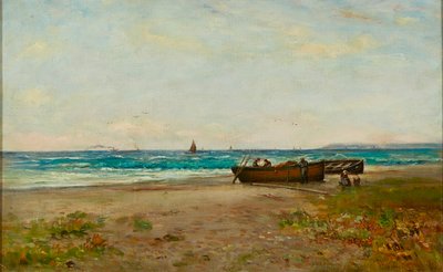 De Boten Verzorgen, Ayrshire Kust door Joseph Henderson