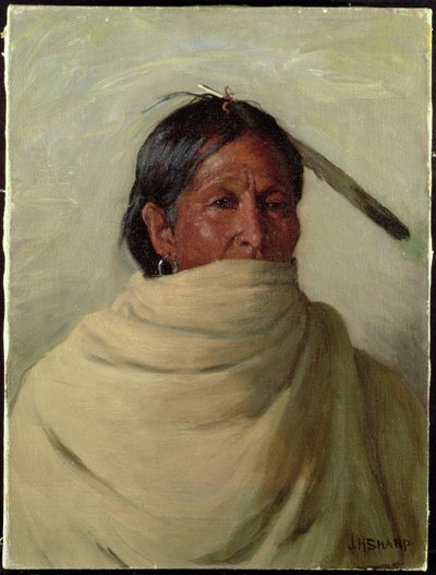 Staande-Hert-Taos door Joseph Henry Sharp