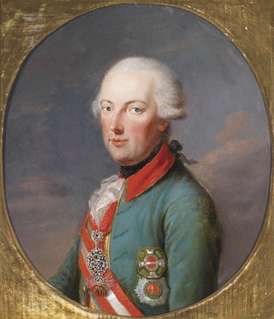 Portret van Heilige Roomse Keizer Frans II 1768-1835 door Joseph Hickel