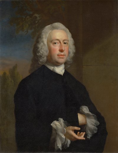 Een onbekende man in het zwart door Joseph Highmore