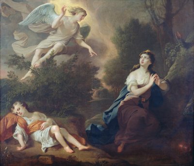 Hagar en Ismaël, 1746 door Joseph Highmore