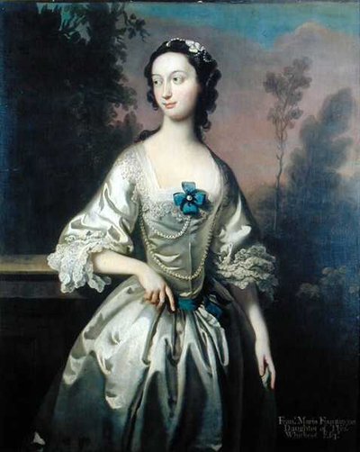 Portret van Frances Maria Fountayne door Joseph Highmore