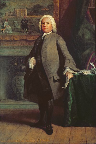 Portret van Samuel Richardson (1689-1761) 1750 door Joseph Highmore