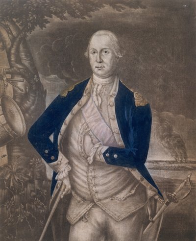 Zijne Excellentie George Washington Esq-r., ca. 1777 door Joseph Hiller
