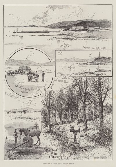 Buncrana, aan Lough Swilly, County Donegal door Joseph Holland Tringham