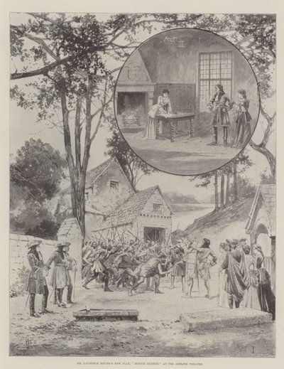 Het nieuwe stuk van Mr. Laurence Irving, Bonnie Dundee, in het Adelphi Theatre door Joseph Holland Tringham