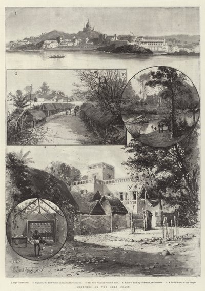 Schetsen aan de Goudkust door Joseph Holland Tringham