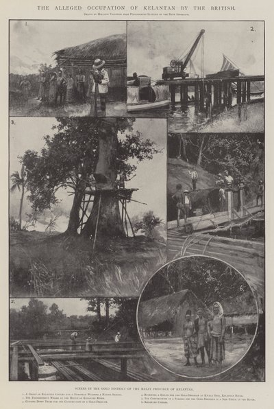 De vermeende bezetting van Kelantan door de Britten door Joseph Holland Tringham
