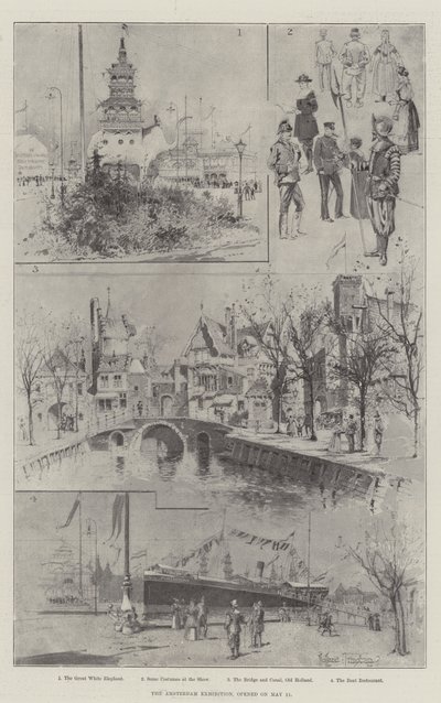 De tentoonstelling van Amsterdam, geopend op 11 mei door Joseph Holland Tringham