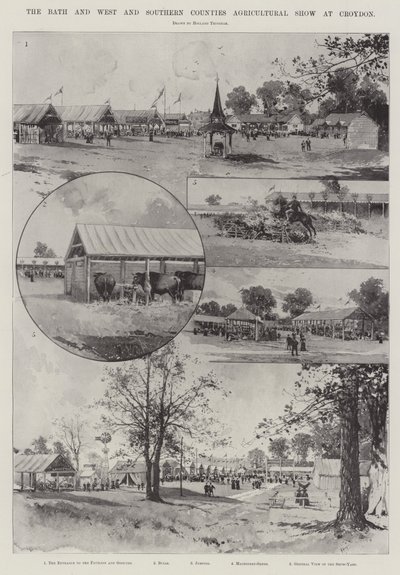 De Bath en de West en Zuidelijke Counties Landbouwshow in Croydon door Joseph Holland Tringham