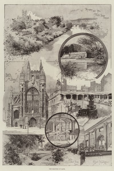De schoonheden van Bath door Joseph Holland Tringham
