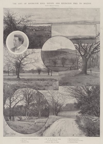 Het Geschenk van Rivington Hall Estate en Rivington Pike aan Bolton door Joseph Holland Tringham