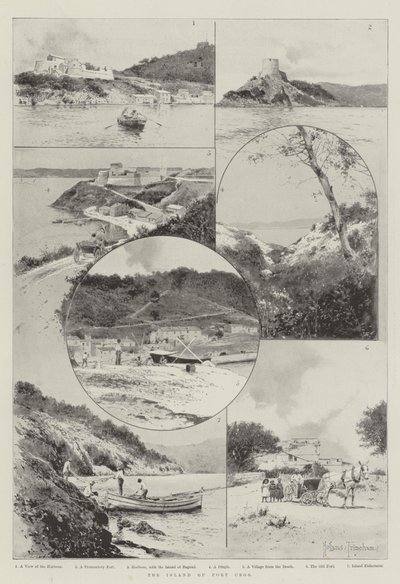 Het eiland Port Cros door Joseph Holland Tringham