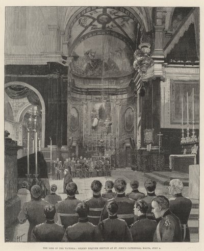 Het Verlies van de Victoria, Plechtige Requiemdienst in de St. John