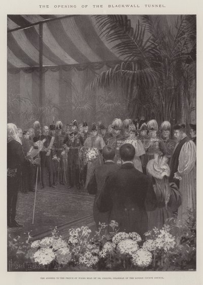 De Opening van de Blackwall Tunnel door Joseph Holland Tringham