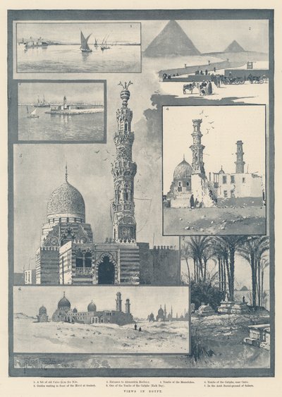 Uitzichten in Egypte door Joseph Holland Tringham