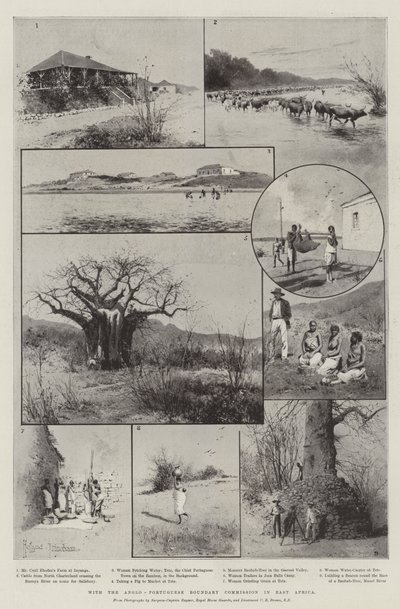 Met de Anglo-Portugese Grenscommissie in Oost-Afrika door Joseph Holland Tringham