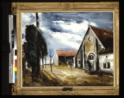Binnenplaats van een boerderij door Joseph Jacob Plenck