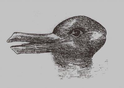 Eend-Konijn illusie. Uit: Jastrow, J. Het oog van de geest. Popular Science Monthly, 1899 door Joseph Jastrow