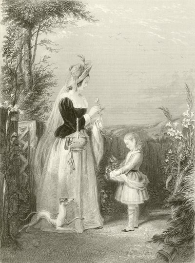 De bloementuin door Joseph John Jenkins