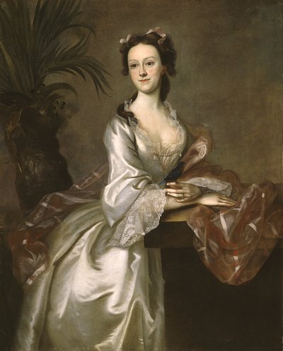 Portret van Mevrouw John Pigott, ca. 1752 door Joseph Jonathan Blackburn