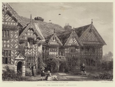 Speke Hall, De Tuinzijde, Lancashire door Joseph Josiah Dodd
