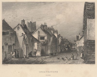 Ingatestone, Essex, prent gemaakt door John Henry Henshall door Joseph Kenny (after) Meadows