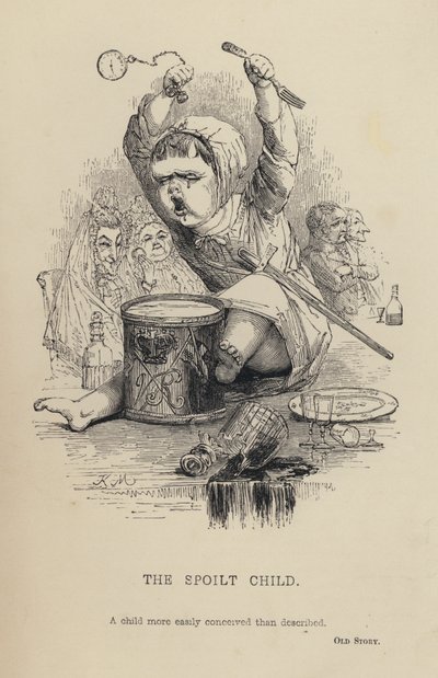 Kenny Meadows: Het verwende kind (gravure) door Joseph Kenny (after) Meadows