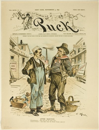 Na de verkiezing, uit Puck door Joseph Keppler