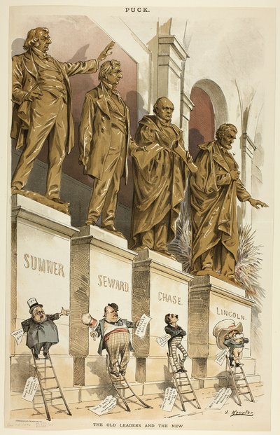 De oude leiders en de nieuwe door Joseph Keppler