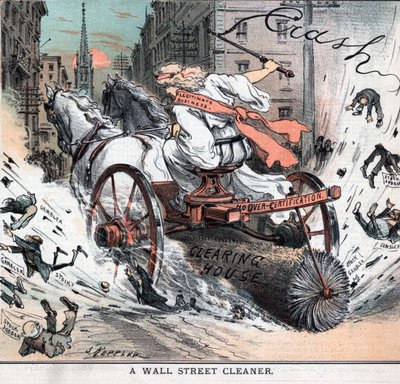Wall Street cleaner door Joseph Ferdinand Keppler door Joseph Keppler