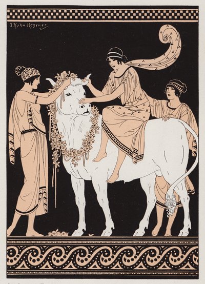 Zeus en Europa door Joseph Kuhn Regnier