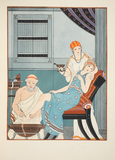 Bloedafname van de voet, illustratie uit 