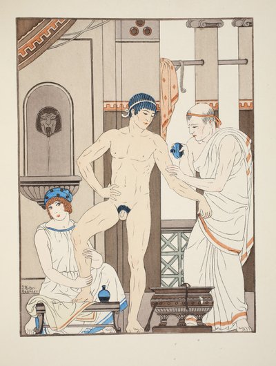 Massage, illustratie uit 