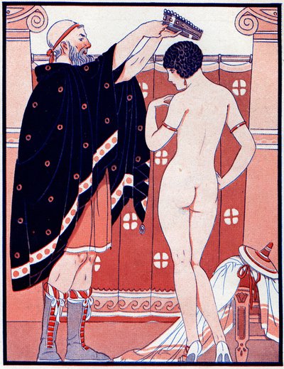 Drie Vrouwelijke Prijzen - Prijs voor Schoonheid - illustratie uit la Vie Parisienne, 1929 door Joseph Kuhn Regnier